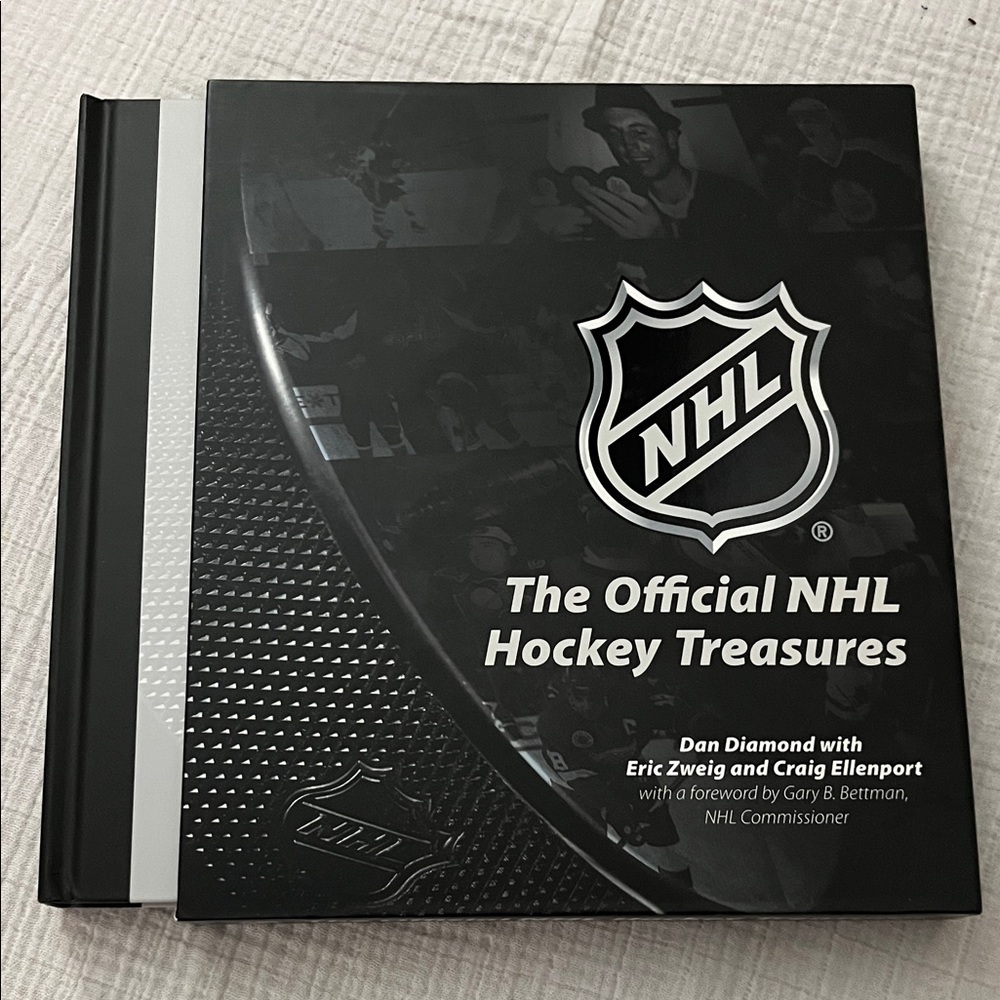 The Official NHL Hockey Treasures Hardcover Book Memorabilia Collection